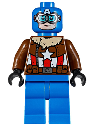 LEGO Minifigure-Pilot Captain America-Super Heroes / Avengers-sh374-Creative Brick Builders